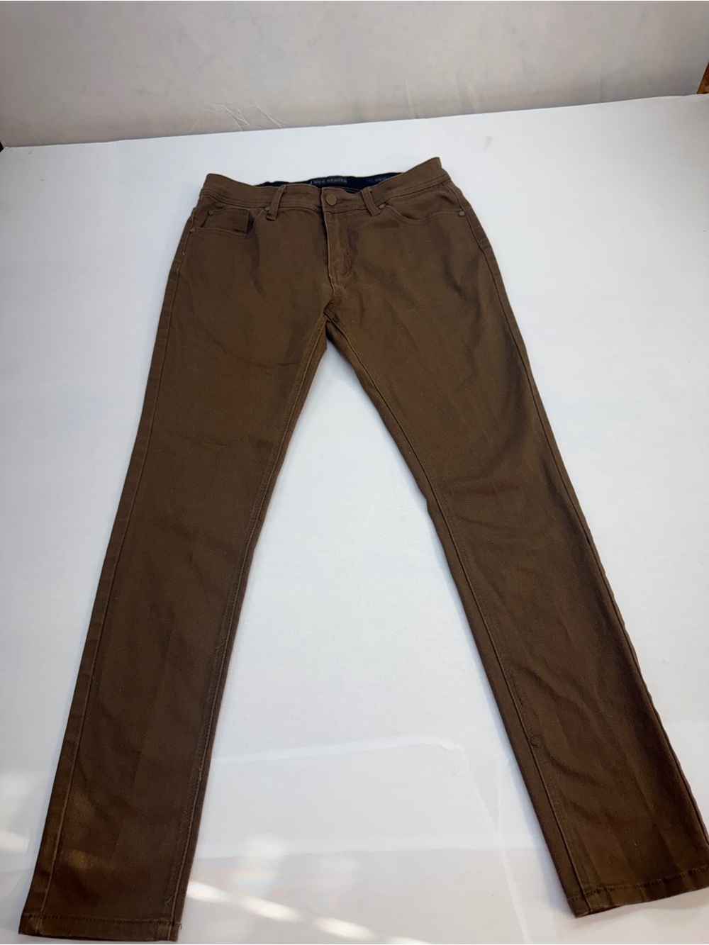 Men's Skinny Jeans in Brown - Unbranded